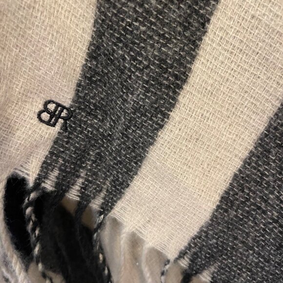 Banana Republic Womens Plaid Poncho Cape One Size Fringe Timeless Quiet Luxury - Picture 7 of 7